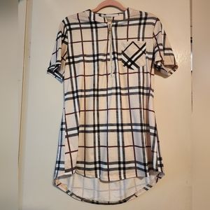 Bulotus Short Sleeve Zip-up Top